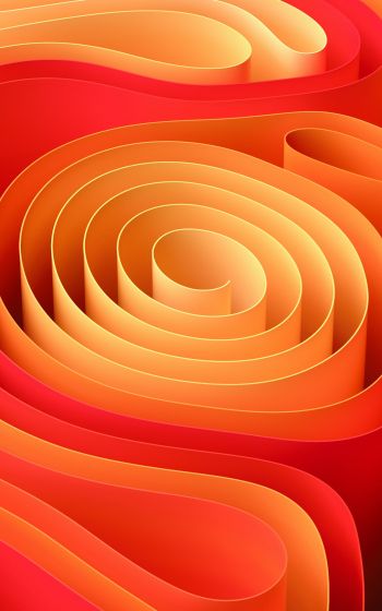 abstraction, spiral, orange Wallpaper 1200x1920