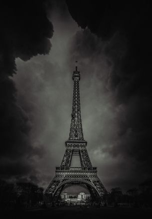 Eiffel Tower, Paris, France Wallpaper 1640x2360