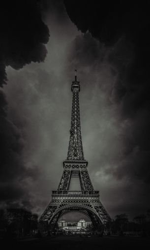 Eiffel Tower, Paris, France Wallpaper 1200x2000