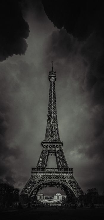 Eiffel Tower, Paris, France Wallpaper 1080x2280