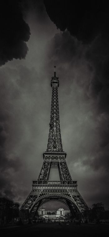 Обои 1242x2688 Эйфелева башня, Париж, Франция