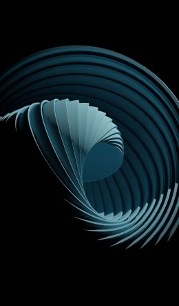 abstraction, on black background, 3D Wallpaper 600x1024