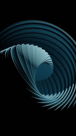 abstraction, on black background, 3D Wallpaper 1080x1920