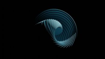 abstraction, on black background, 3D Wallpaper 1366x768