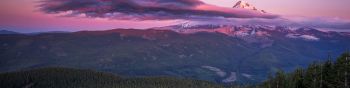 Mount Hood, mountain, landscape Wallpaper 1590x400