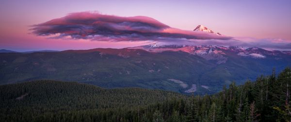 Mount Hood, mountain, landscape Wallpaper 2560x1080
