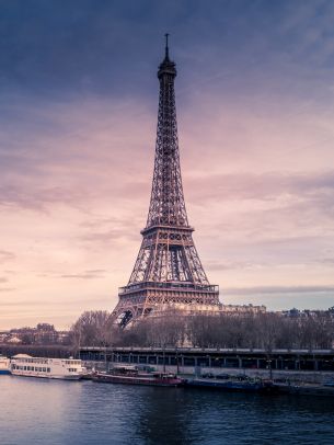 Eiffel Tower, Paris, France Wallpaper 1620x2160