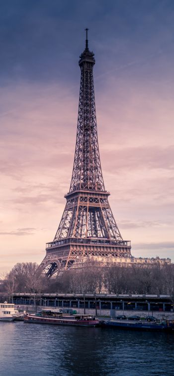 Обои 1284x2778 Эйфелева башня, Париж, Франция
