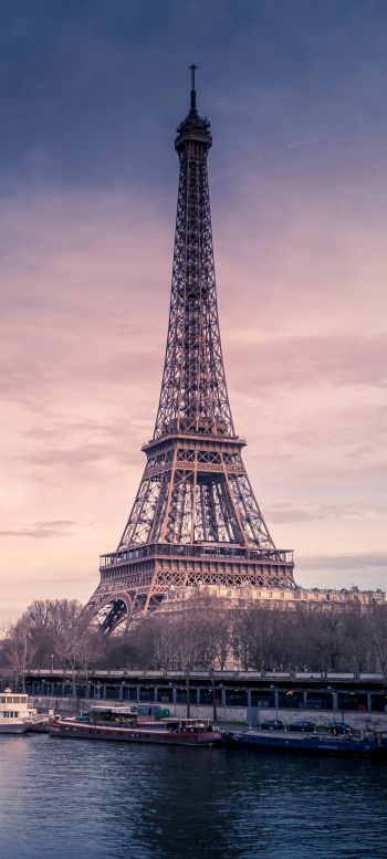 Обои 720x1600 Эйфелева башня, Париж, Франция