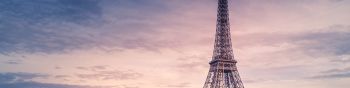 Eiffel Tower, Paris, France Wallpaper 1590x400