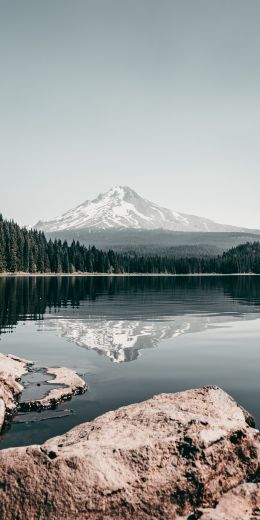 Mount Trillium, landscape, lake Wallpaper 720x1440