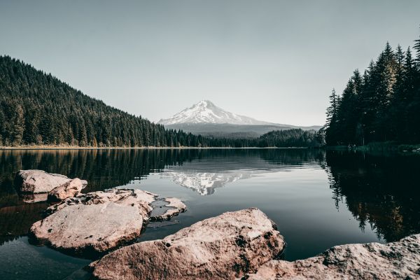 Mount Trillium, landscape, lake Wallpaper 5556x3704