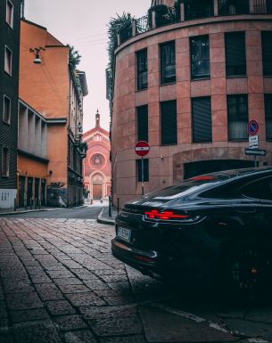Porsche Panamera, Milan, street Wallpaper 3633x4590