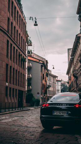 Porsche Panamera, Italy, Milan Wallpaper 2160x3840