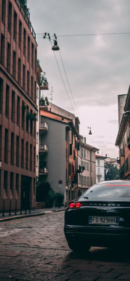 Porsche Panamera, Italy, Milan Wallpaper 1125x2436