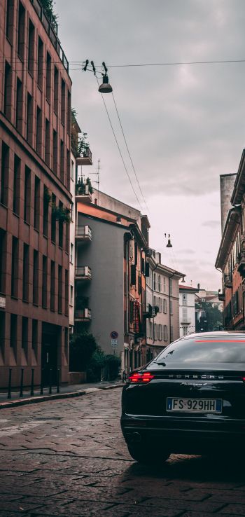 Porsche Panamera, Italy, Milan Wallpaper 1080x2280