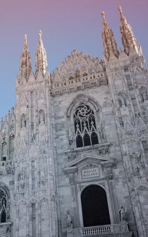 Piazza del Duomo, cathedral, Milan Wallpaper 800x1280