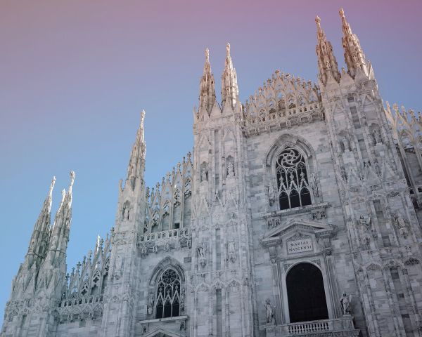 Piazza del Duomo, cathedral, Milan Wallpaper 1280x1024