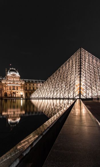 Louvre, Paris, France Wallpaper 1200x2000