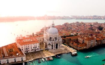 Обои 2560x1600 Венеция, вид с высоты птичьего полета, Италия