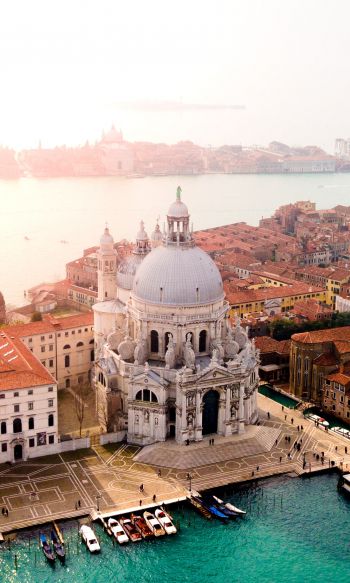 Venice, bird's eye view, Italy Wallpaper 1200x2000