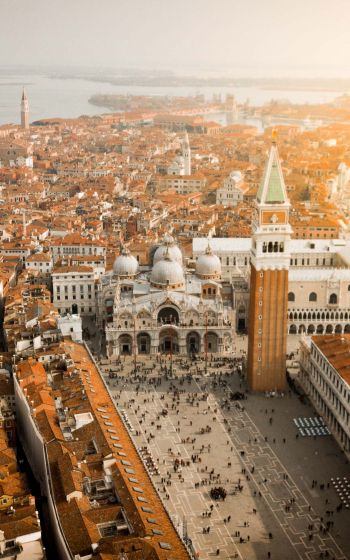Venice, Italy, bird's eye view Wallpaper 1200x1920