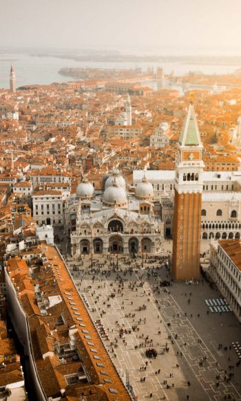 Venice, Italy, bird's eye view Wallpaper 1200x2000