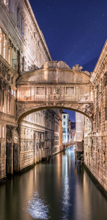 Обои 1440x2960 Венеция, Италия, канал