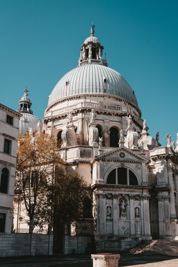 church, dome, Venice Wallpaper 640x960