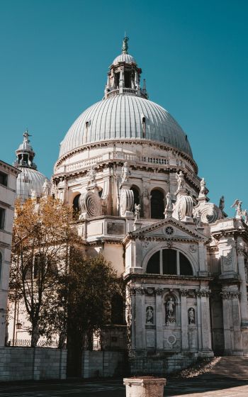 Обои 800x1280 церковь, купол, Венеция