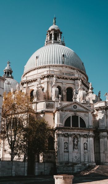Обои 600x1024 церковь, купол, Венеция