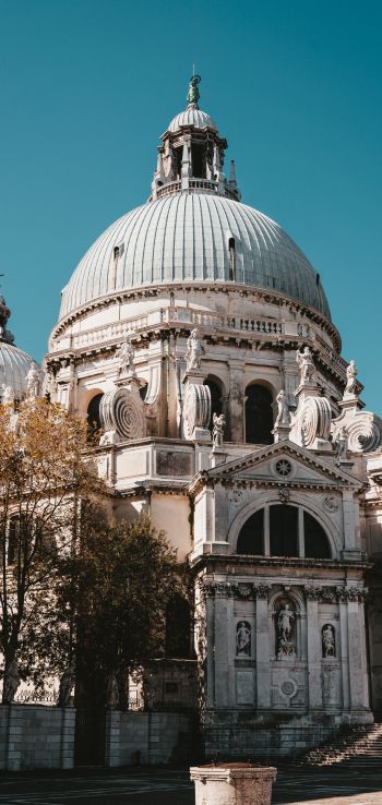 Обои 720x1520 церковь, купол, Венеция