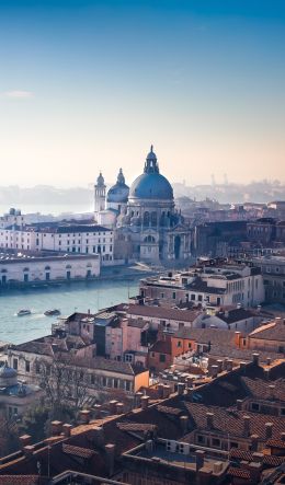 Venice, Italy, bird's eye view Wallpaper 600x1024