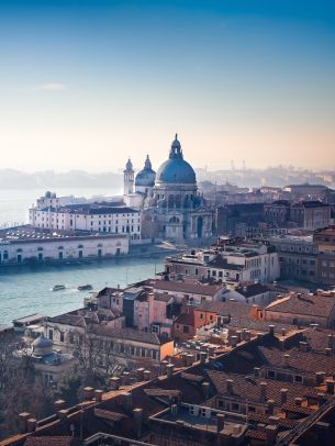 Venice, Italy, bird's eye view Wallpaper 1668x2224