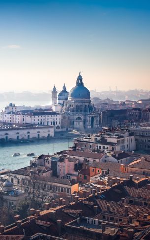 Venice, Italy, bird's eye view Wallpaper 800x1280