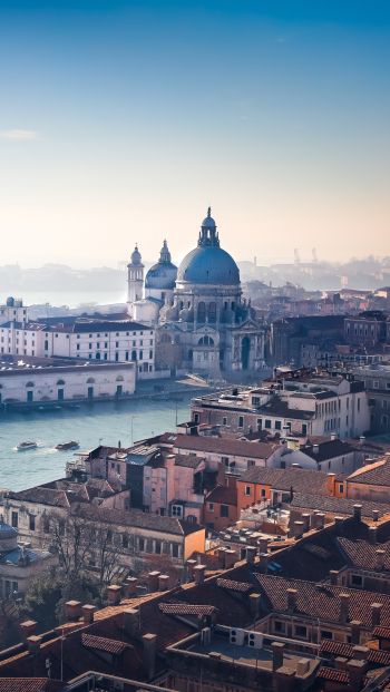 Обои 640x1136 Венеция, Италия, вид с высоты птичьего полета