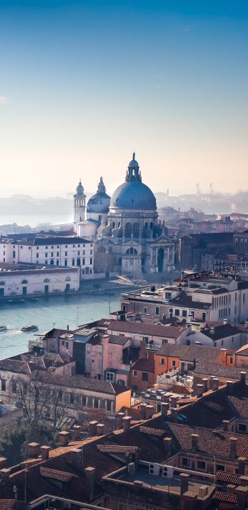 Venice, Italy, bird's eye view Wallpaper 1440x2960