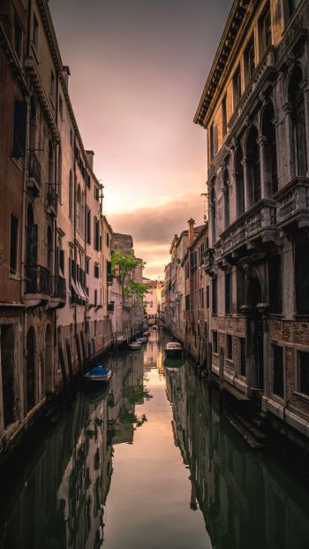 Обои 640x1136 Венеция, Италия, канал