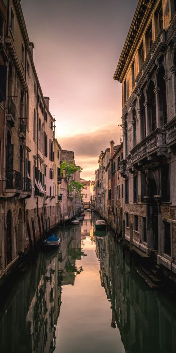 Обои 720x1440 Венеция, Италия, канал