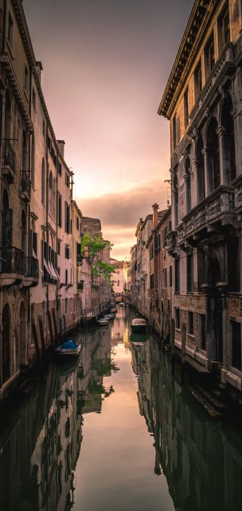 Обои 1440x3040 Венеция, Италия, канал