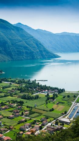 landscape, bird's eye view, Italy Wallpaper 640x1136