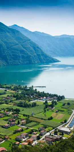 landscape, bird's eye view, Italy Wallpaper 1440x2960