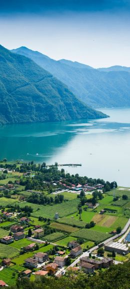 landscape, bird's eye view, Italy Wallpaper 1080x2400