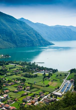 landscape, bird's eye view, Italy Wallpaper 1640x2360