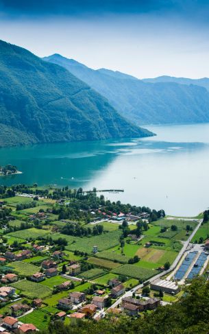 landscape, bird's eye view, Italy Wallpaper 1752x2800