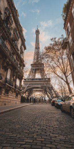 Eiffel Tower, Paris, France Wallpaper 720x1440