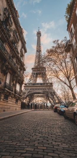 Eiffel Tower, Paris, France Wallpaper 1440x2960