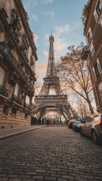 Eiffel Tower, Paris, France Wallpaper 1440x2560