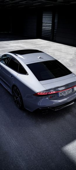 Audi RS 7, sports car, gray Wallpaper 720x1600