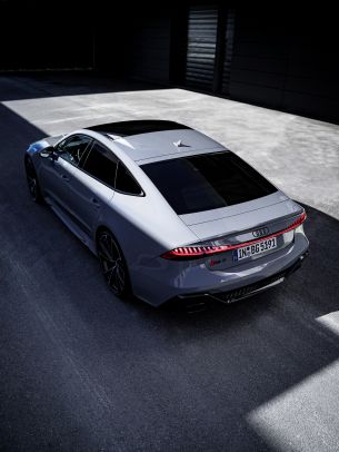 Audi RS 7, sports car, gray Wallpaper 1536x2048